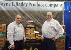 George Wooten (left) and Ronnie Mercer (right) of Wayne E. Bailey Produce. North Carolina growers are still recovering from the hurricanes that passed over.